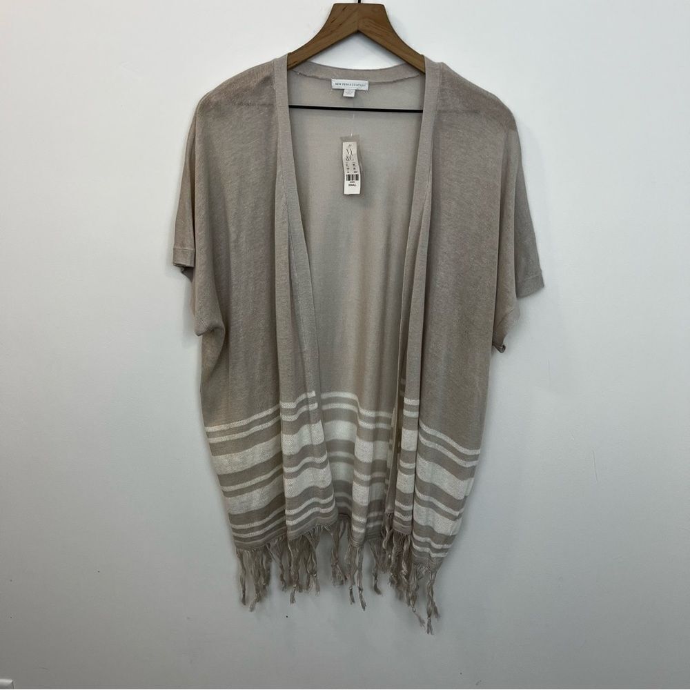 New York & Company NEW Short Sleeve Open Front Cardigan XS